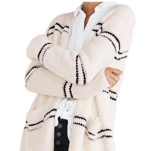 Madewell Bouclé Cardigan Sweater - Oversized Wool